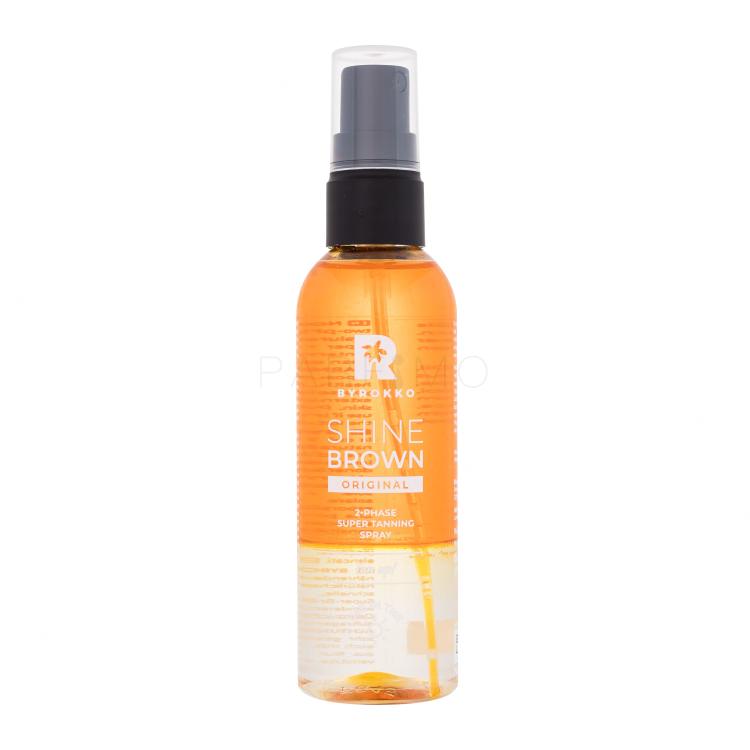 Byrokko Shine Brown Original 2-Phase Super Tanning Spray Sonnenschutz für Frauen 104 ml