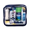 Gillette Mach3 Travel Kit Geschenkset Rasierer 1 St. + Rasierschaum 75 ml + After Shave Balsam 75 ml + Shampoo 90 ml + Zahnpasta 15 ml + Zahnbürste 1 St.