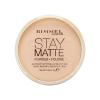 Rimmel London Stay Matte Puder für Frauen 14 g Farbton  005 Silky Beige