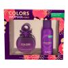 Benetton Colors de Benetton Purple Geschenkset Edt 80 ml + Deodorant 150 ml