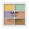 NYX Professional Makeup Color Correcting Concealer Contouring Palette für Frauen 9 g Farbton  Multicolor