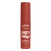 NYX Professional Makeup Smooth Whip Matte Lip Cream Lippenstift für Frauen 4 ml Farbton  07 Pushin Cushion