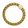By Eloise London Woven Gold Circle Haargummi für Frauen 1 St. Farbton  Olive Green