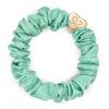 By Eloise London Silk Scrunchie Gold Heart Haargummi für Frauen 1 St. Farbton  Mint