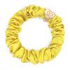 By Eloise London Silk Scrunchie Gold Heart Haargummi für Frauen 1 St. Farbton  Mellow Yellow