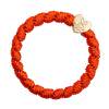 By Eloise London Woven Gold Heart Haargummi für Frauen 1 St. Farbton  Red Orange
