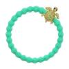 By Eloise London Bling Charms Gold Diamanté Turtle Haargummi für Frauen 1 St. Farbton  Sky Blue
