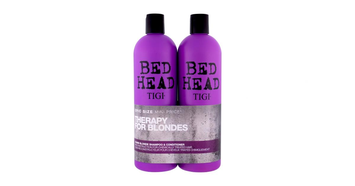 8. TIGI Bed Head Dumb Blonde Shampoo and Reconstructor Conditioner - wide 1
