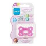 MAM Comfort 2 Silicone Pacifier 2-6m Pink Schnuller für Kinder 1 St.