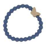 By Eloise London Gold Butterfly Haargummi für Frauen 1 St. Farbton  Dove Blue