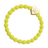By Eloise London Gold Heart Haargummi für Frauen 1 St. Farbton  Sunshine Yellow