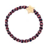 By Eloise London Gold Star Haargummi für Frauen 1 St. Farbton  Red White and Blue
