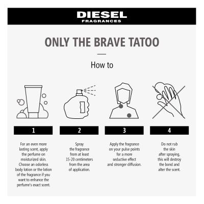 Diesel Only The Brave Tattoo Eau de Toilette für Herren 50 ml