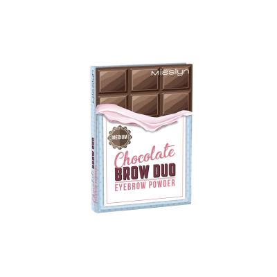 Misslyn Chocolate Brow Duo Augenbrauensets für Frauen 5 g Farbton  4 Medium Chocolate