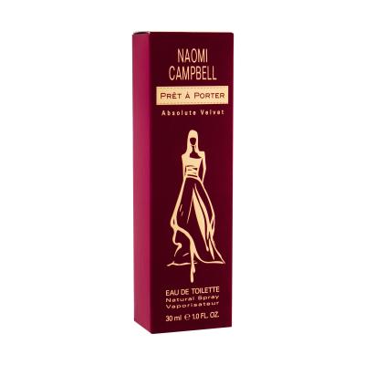 Naomi Campbell Prêt à Porter Absolute Velvet Eau de Toilette für Frauen 30 ml