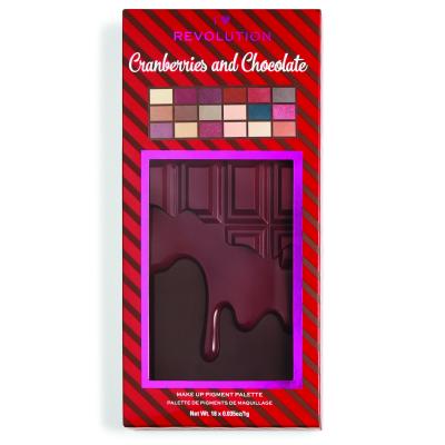 I Heart Revolution Chocolate Eyeshadow Palette Lidschatten für Frauen 18 g Farbton  Cranberries and Chocolate