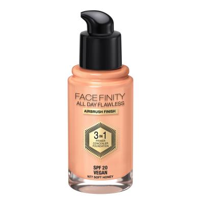 Max Factor Facefinity All Day Flawless SPF20 Foundation für Frauen 30 ml Farbton  N77 Soft Honey