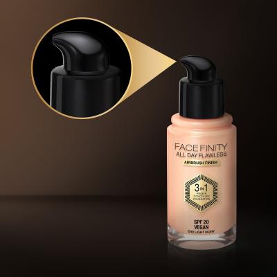 Max Factor Facefinity All Day Flawless SPF20 Foundation für Frauen 30 ml Farbton  C40 Light Ivory