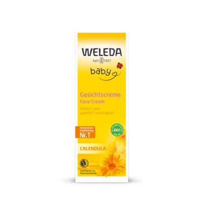 Weleda Baby Calendula Face Cream Tagescreme für Kinder 50 ml