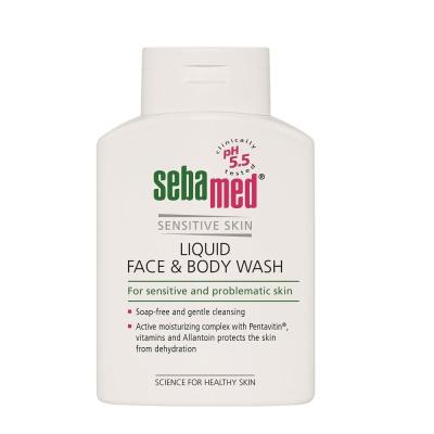 SebaMed Sensitive Skin Face &amp; Body Wash Flüssigseife für Frauen 200 ml