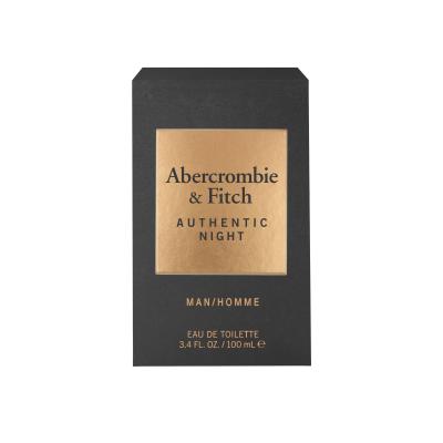 Abercrombie &amp; Fitch Authentic Night Eau de Toilette für Herren 100 ml