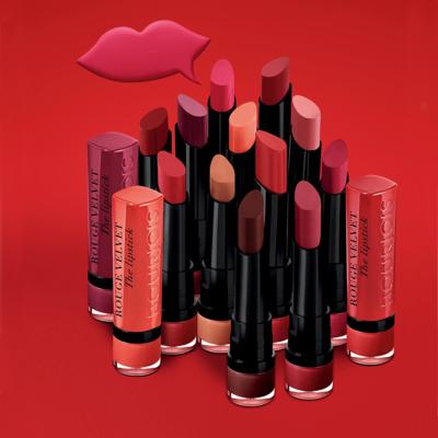 BOURJOIS Paris Rouge Velvet The Lipstick Lippenstift für Frauen 2,4 g Farbton  19 Place Des Roses