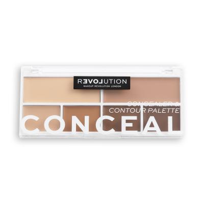 Revolution Relove Conceal Me Concealer &amp; Contour Palette Contouring Palette für Frauen 11,2 g Farbton  Medium