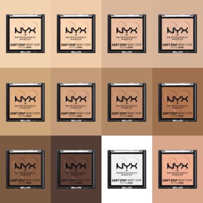 NYX Professional Makeup Can&#039;t Stop Won&#039;t Stop Mattifying Powder Puder für Frauen 6 g Farbton  03 Light Medium
