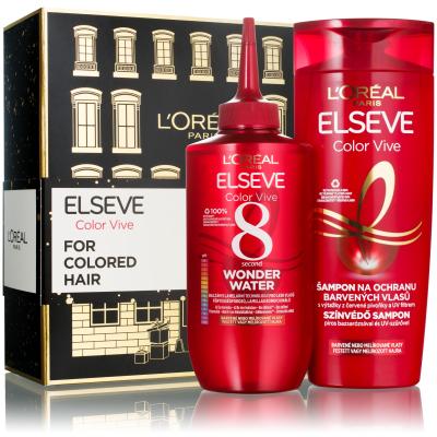 L&#039;Oréal Paris Elseve Color-Vive Geschenkset Shampoo Elseve Color Vive 250 ml + Haarbalsam Elseve Color Vive 8 Second Wonder Water 200 ml