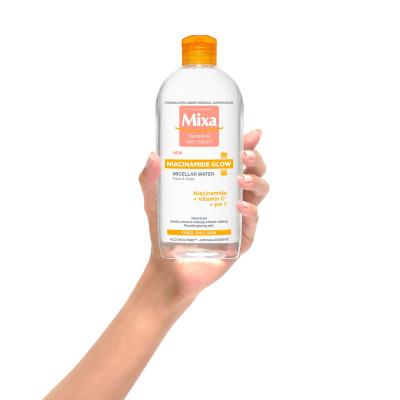 Mixa Niacinamide Glow Micellar Water Mizellenwasser für Frauen 400 ml
