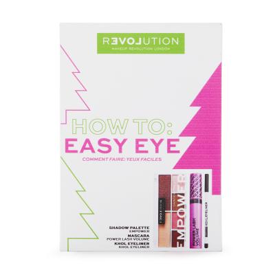 Revolution Relove How To: Easy Eye Geschenkset Power Lash Volume Mascara 7 ml + Lidschatten-Palette Empower Shadow Palette 5,2 g + Eyeliner Khol Eyeliner 1,2 g Black