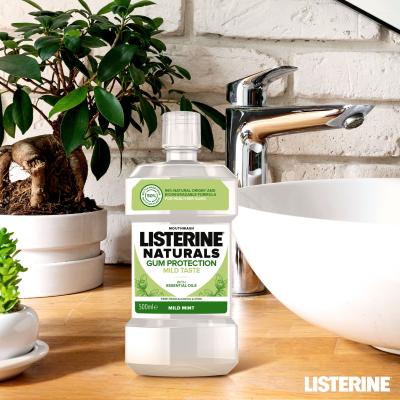 Listerine Naturals Gum Protection Mild Taste Mouthwash Mundwasser 500 ml