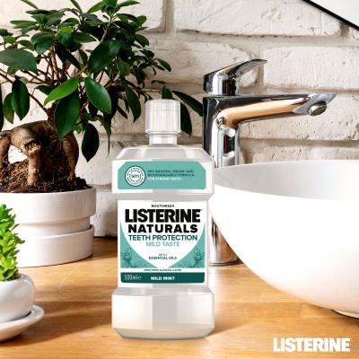 Listerine Naturals Teeth Protection Mild Taste Mouthwash Mundwasser 500 ml