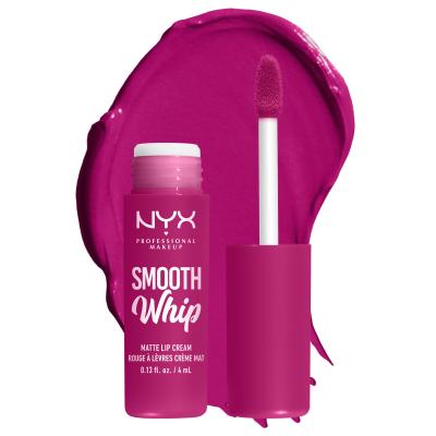 NYX Professional Makeup Smooth Whip Matte Lip Cream Lippenstift für Frauen 4 ml Farbton  09 Bday Frosting