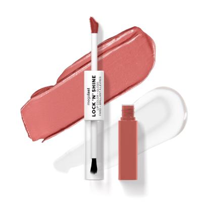 Wet n Wild MegaLast Lock &#039;N&#039; Shine Lip Color + Gloss Lippenstift für Frauen 4 ml Farbton  Nude Illusion