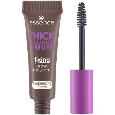 Essence Thick &amp; Wow! Fixing Brow Mascara Augenbrauen-Mascara für Frauen 6 ml Farbton  02 Ash Brown