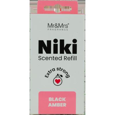 Mr&amp;Mrs Fragrance Niki Refill Black Amber Autoduft Nachfüllung 1 St.