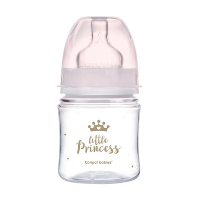 Canpol babies Royal Baby Easy Start Anti-Colic Bottle Little Princess 0m+ Babyflasche für Kinder 120 ml