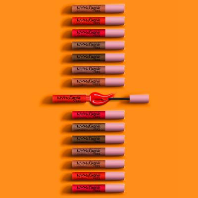 NYX Professional Makeup Lip Lingerie XXL Lippenstift für Frauen 4 ml Farbton  29 Hot Caramelo