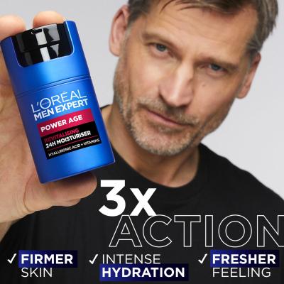 L&#039;Oréal Paris Men Expert Power Age 24H Moisturiser Tagescreme für Herren 50 ml