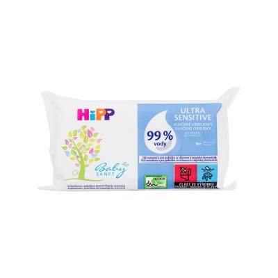 Hipp Babysanft Ultra Sensitive Wet Wipes Reinigungstücher für Kinder 52 St.