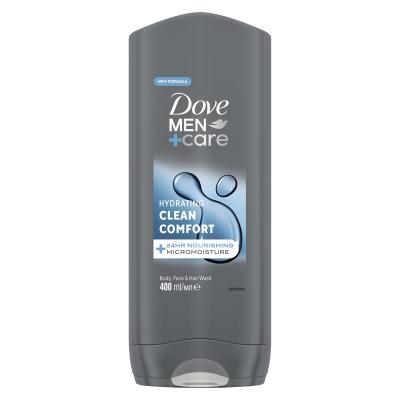 Dove Men + Care Hydrating Clean Comfort Duschgel für Herren 400 ml