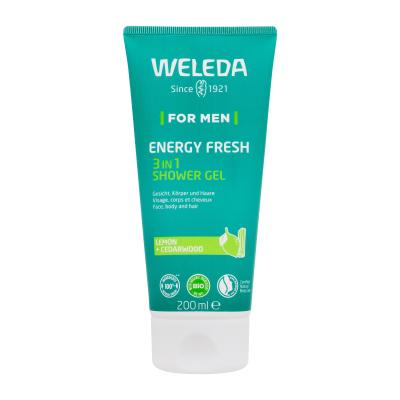 Weleda For Men Energy Fresh 3in1 Duschgel für Herren 200 ml