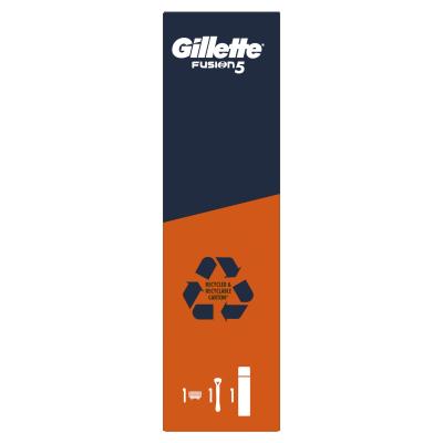 Gillette Fusion5 Geschenkset Rasierer Fusion5 1 St. + Rasiergel Fusion Shave Gel Sensitive 200 ml
