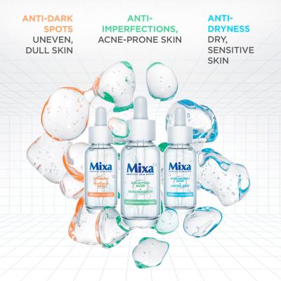 Mixa Hyaluronic Acid + Lactic Acid Anti-Dryness Hydrating Serum Gesichtsserum für Frauen 30 ml