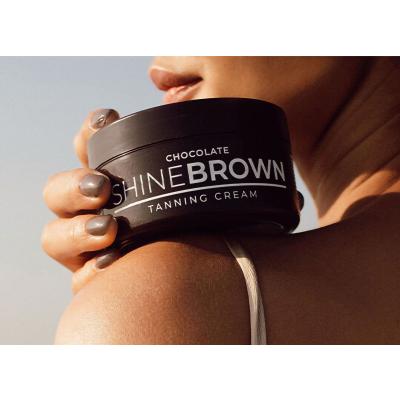 Byrokko Shine Brown Chocolate Tanning Cream Sonnenschutz für Frauen 200 ml