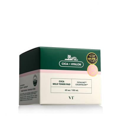 VT Cosmetics Cica Mild Toner Pad Reinigungstücher 60 St.