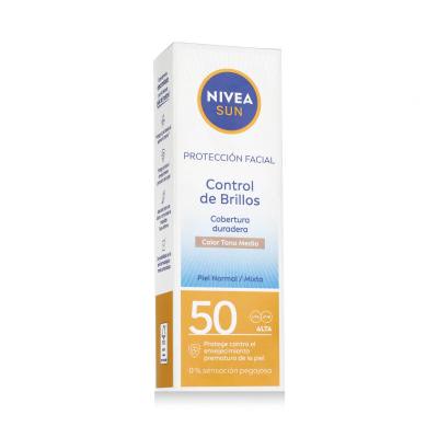 Nivea Sun UV Face Shine Control BB SPF50 Sonnenschutz fürs Gesicht für Frauen 50 ml Farbton  Medium