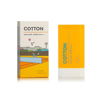 Missha All Around Safe Block Cotton Sun Stick SPF50+ Sonnenschutz fürs Gesicht 17 g