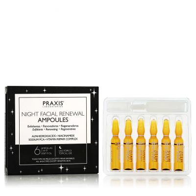 Praxis Laboratorios Night Facial Renewal Ampoules Gesichtsserum 6x2 ml